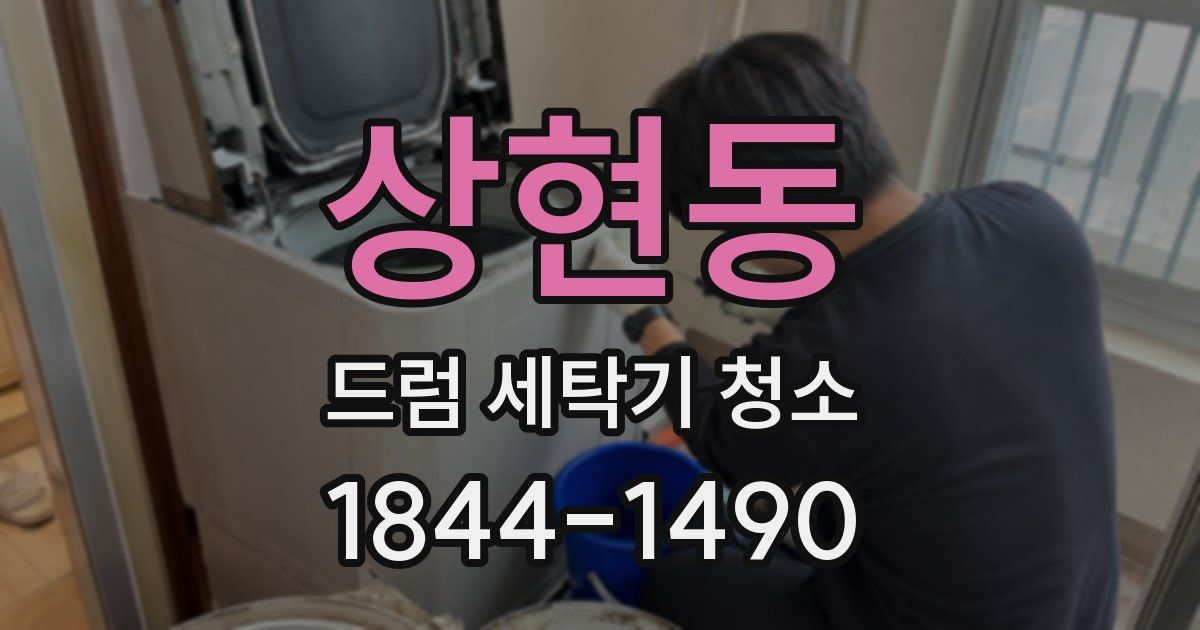 상현동 드럼 세탁기 청소