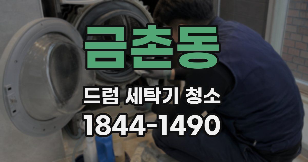 금촌동 드럼 세탁기 청소