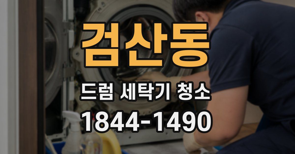 검산동 드럼 세탁기 청소