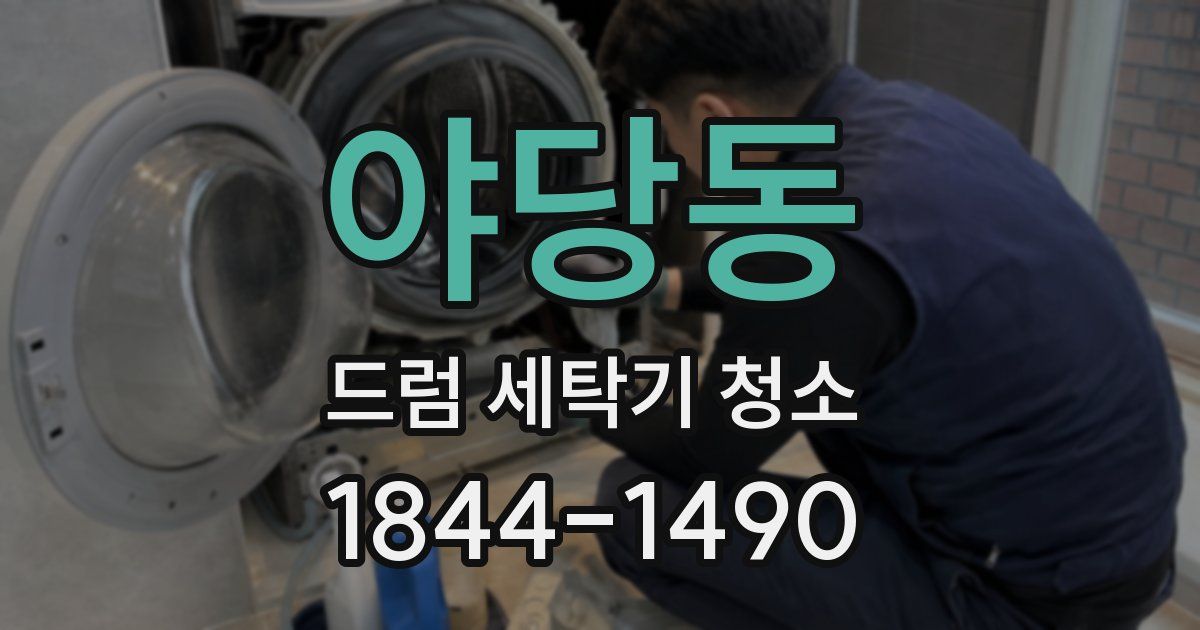 야당동 드럼 세탁기 청소