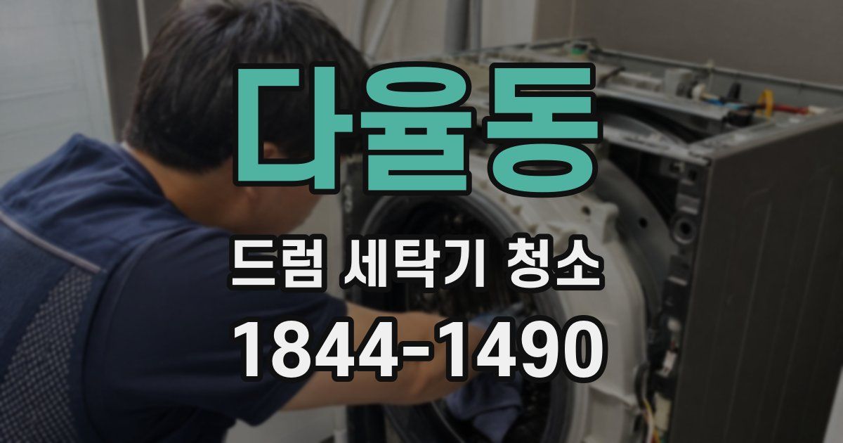 다율동 드럼 세탁기 청소