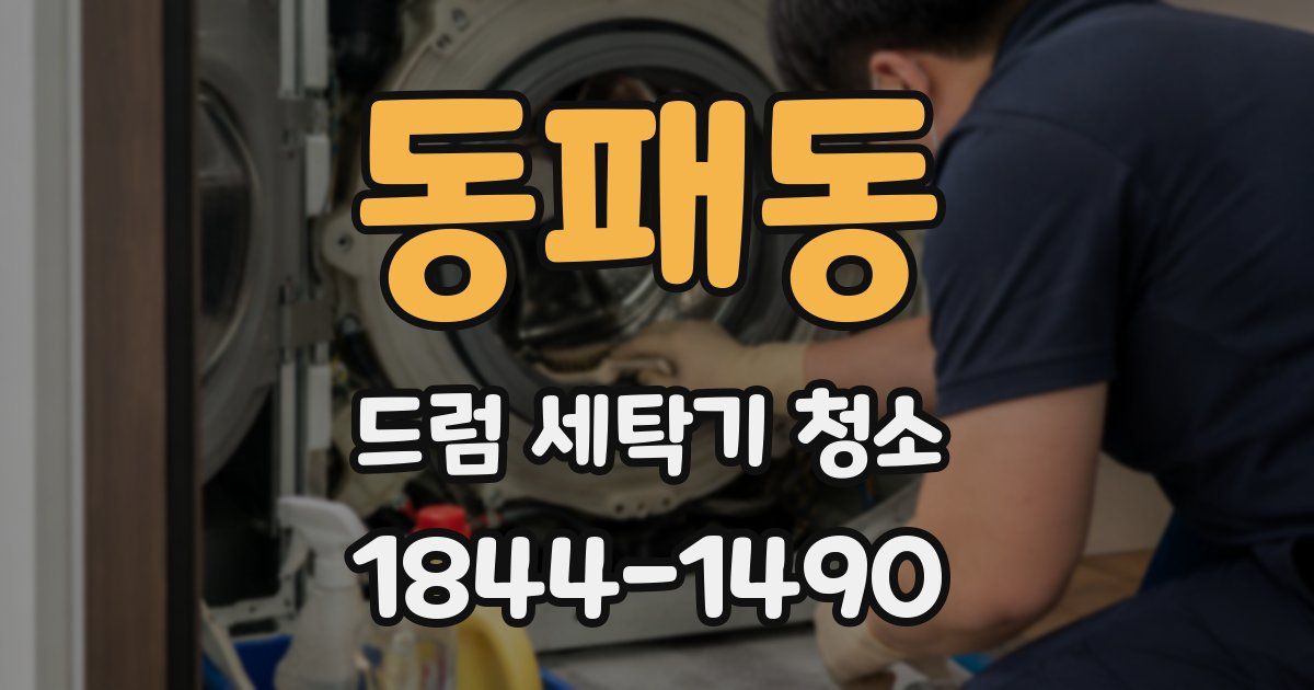 동패동 드럼 세탁기 청소