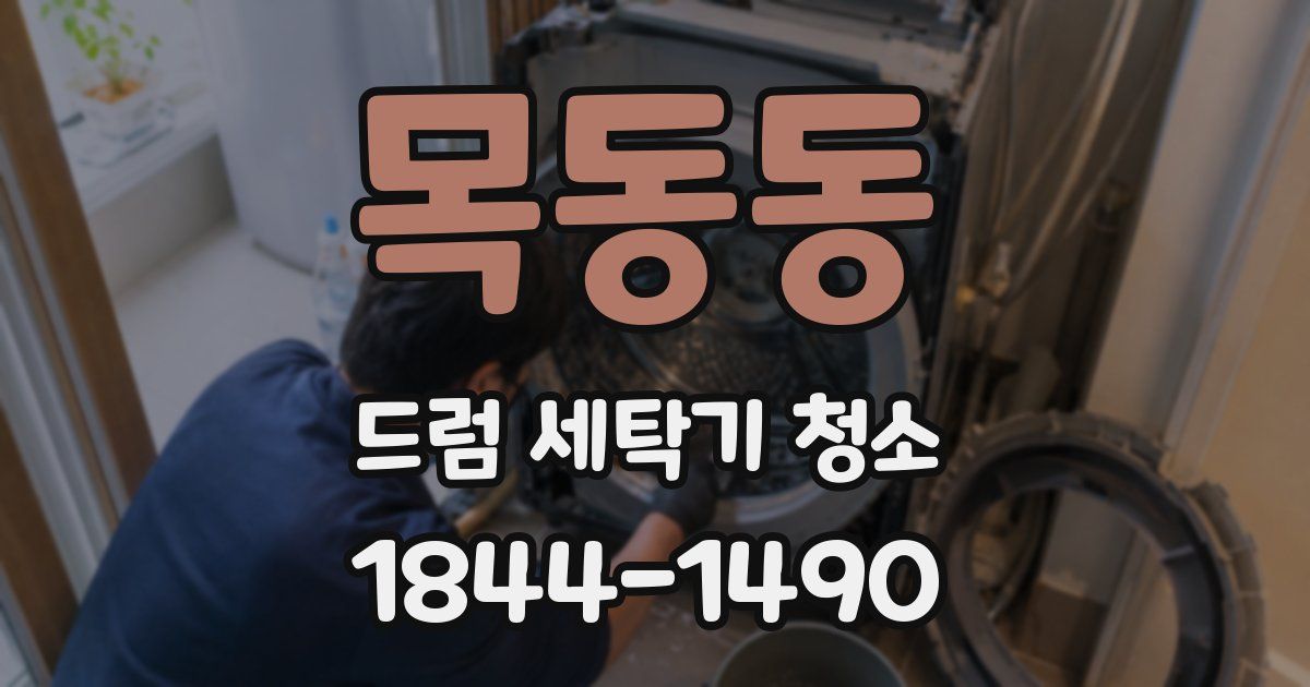 목동동 드럼 세탁기 청소