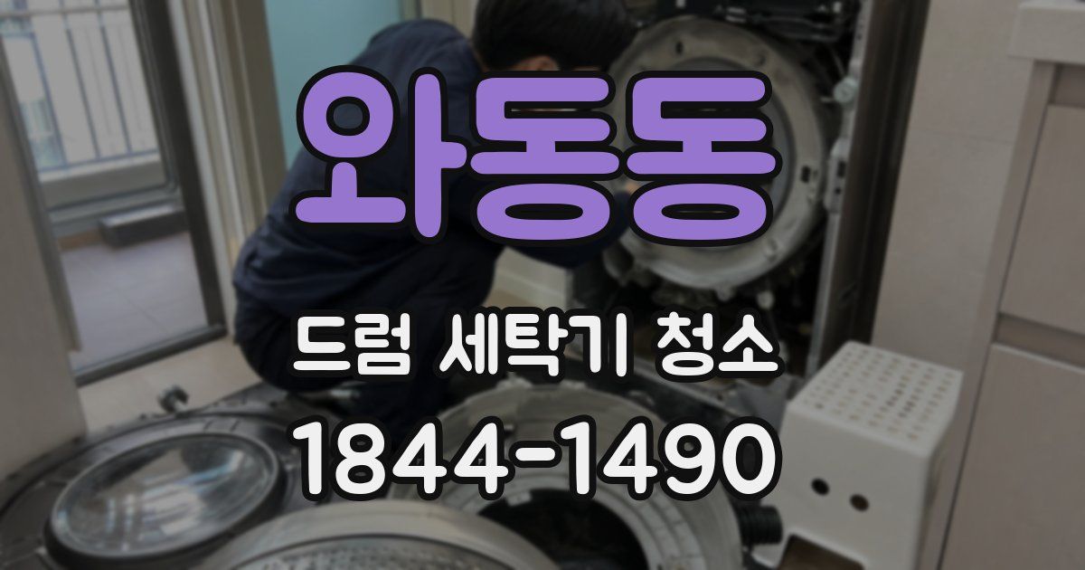 와동동 드럼 세탁기 청소