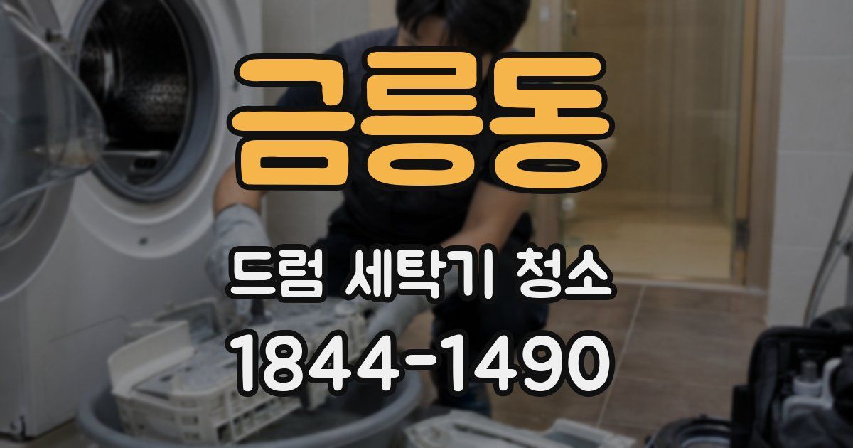 금릉동 드럼 세탁기 청소
