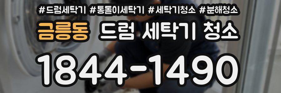 금릉동 드럼 세탁기 청소