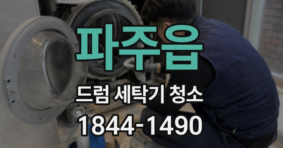 파주읍 드럼 세탁기 청소