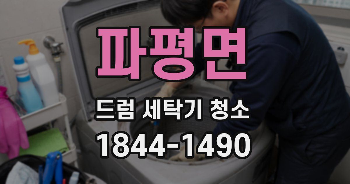파평면 드럼 세탁기 청소