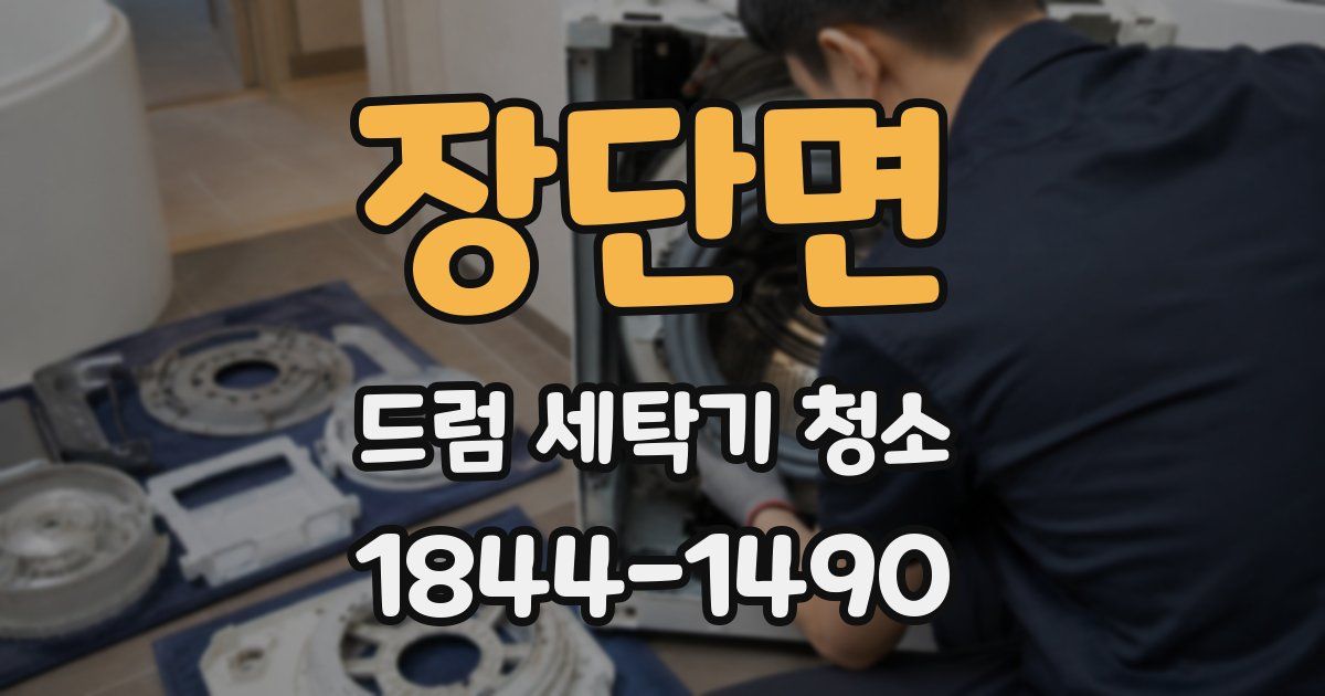 장단면 드럼 세탁기 청소