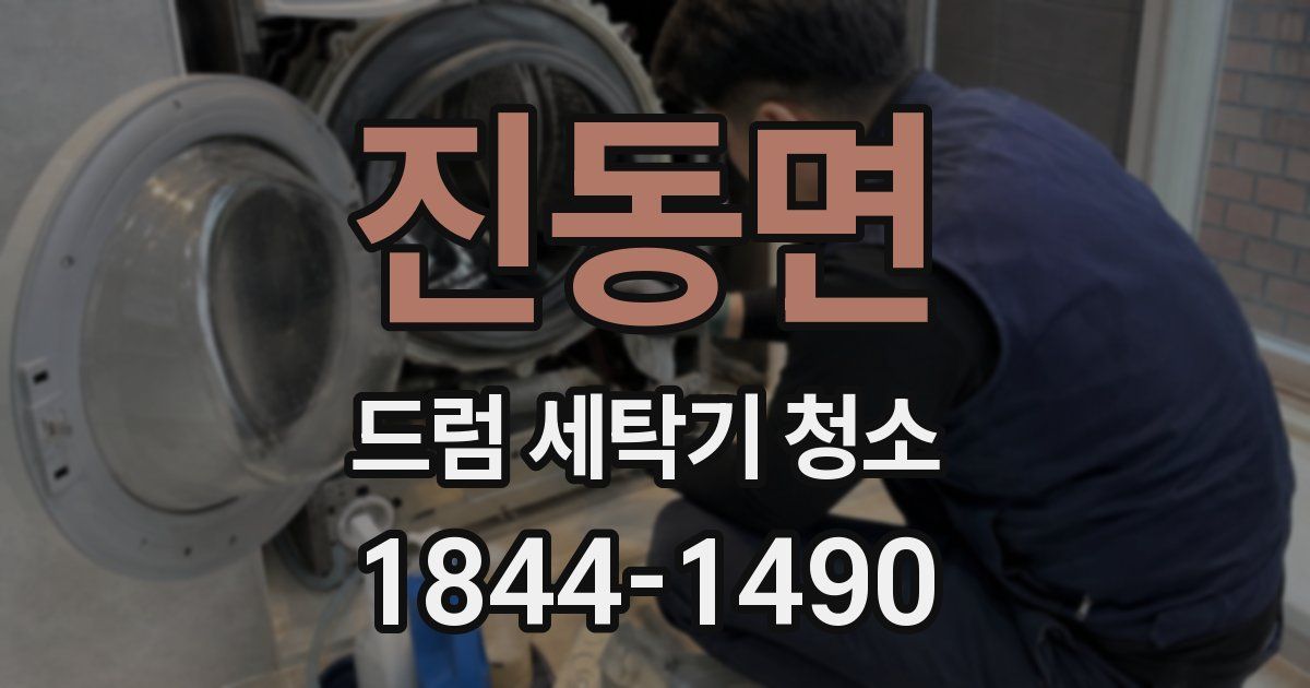 진동면 드럼 세탁기 청소