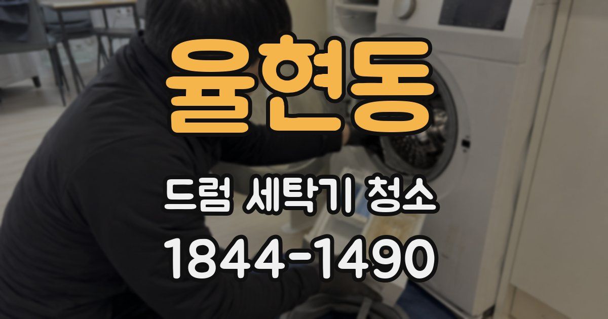 율현동 드럼 세탁기 청소