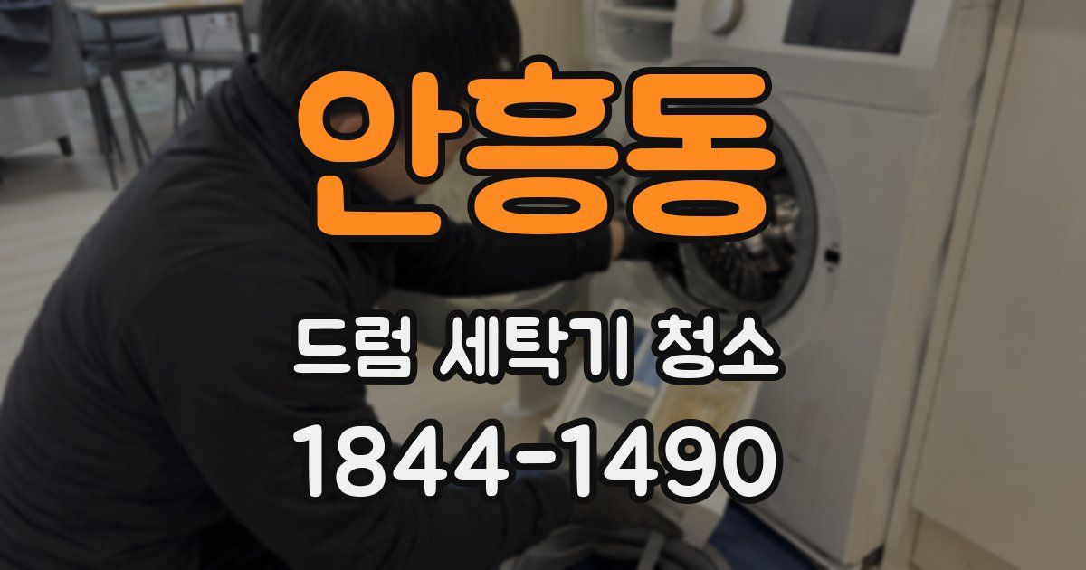 안흥동 드럼 세탁기 청소