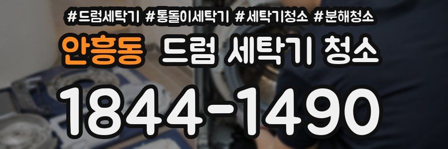 안흥동 드럼 세탁기 청소