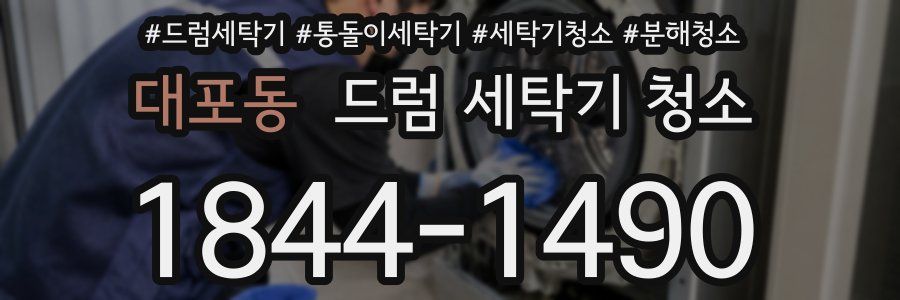 대포동 드럼 세탁기 청소