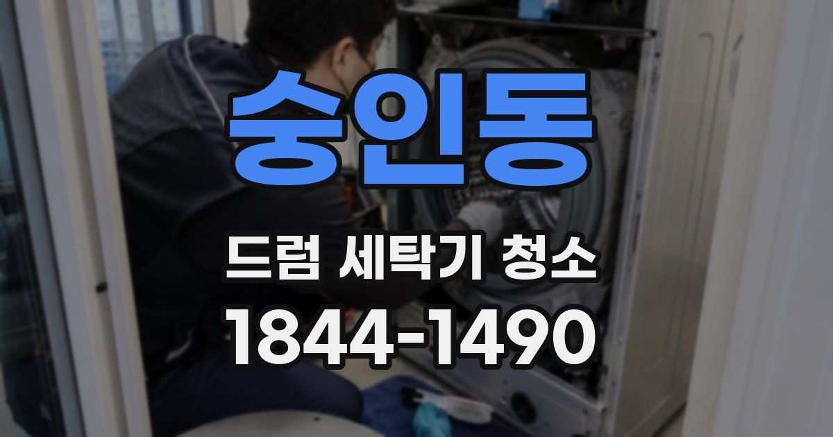 숭인동 드럼 세탁기 청소