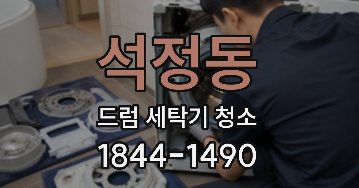 석정동 드럼 세탁기 청소