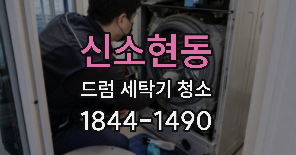 신소현동 드럼 세탁기 청소