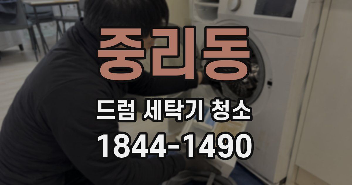 중리동 드럼 세탁기 청소