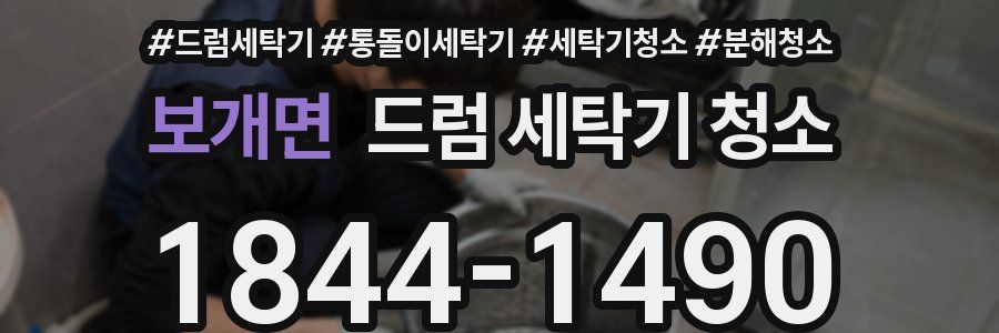 보개면 드럼 세탁기 청소