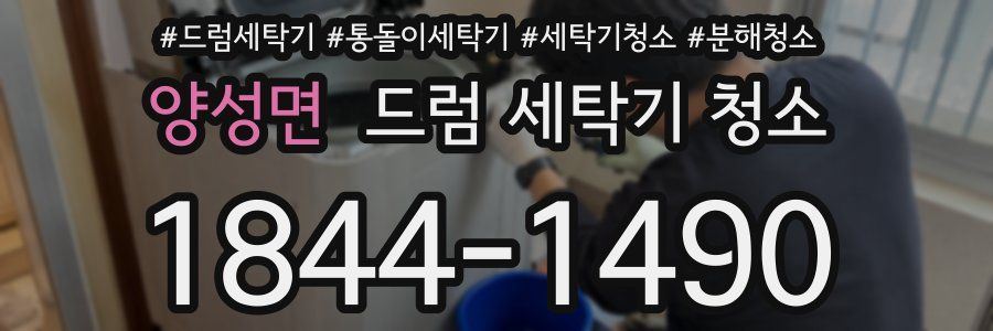 양성면 드럼 세탁기 청소