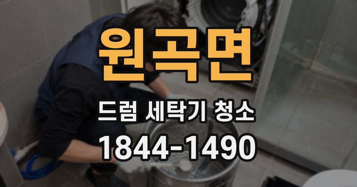 원곡면 드럼 세탁기 청소