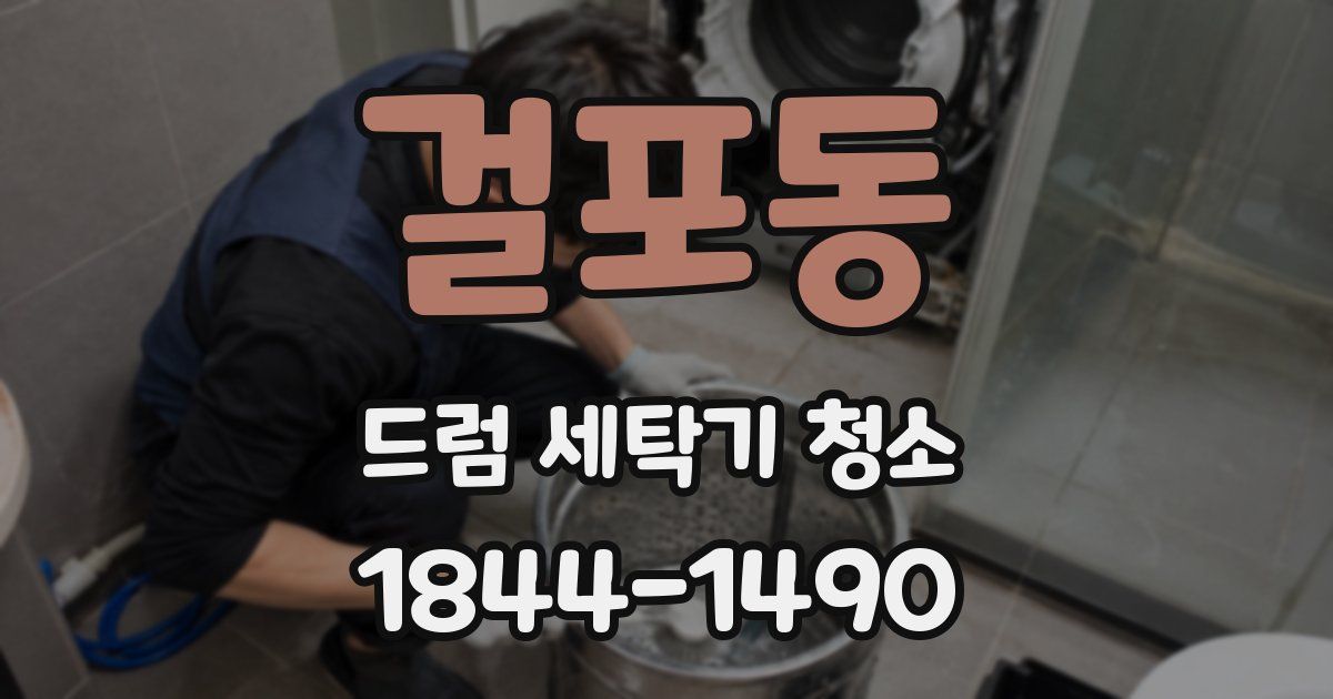걸포동 드럼 세탁기 청소
