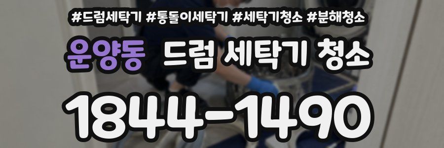 운양동 드럼 세탁기 청소