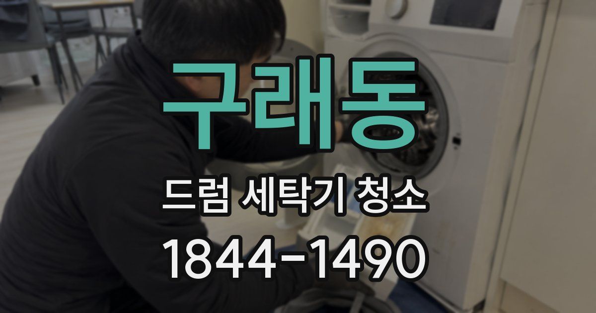 구래동 드럼 세탁기 청소