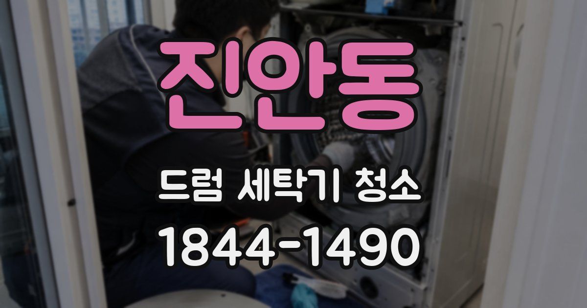 진안동 드럼 세탁기 청소