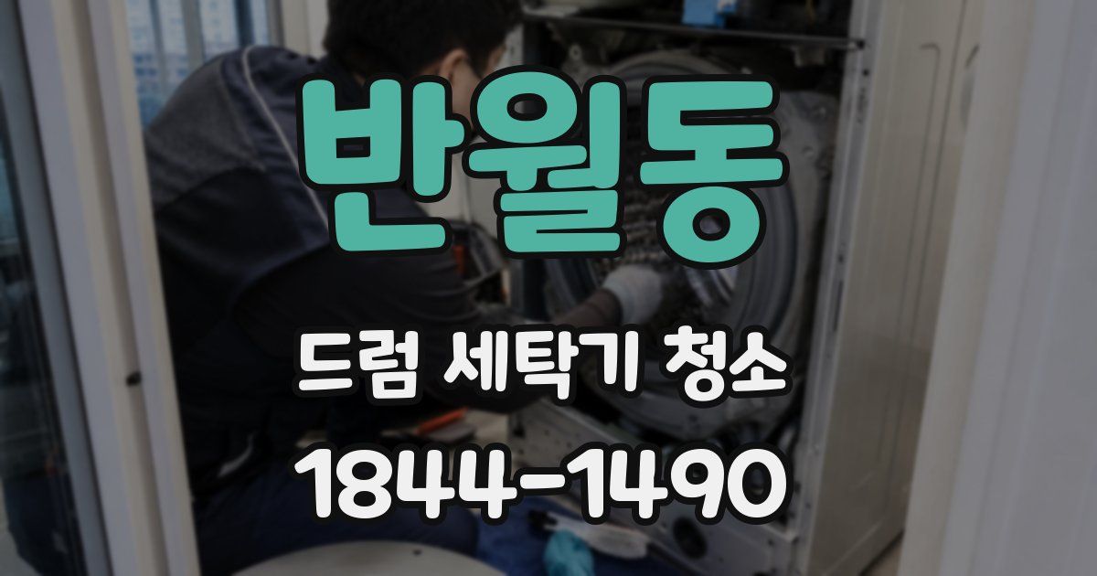 반월동 드럼 세탁기 청소