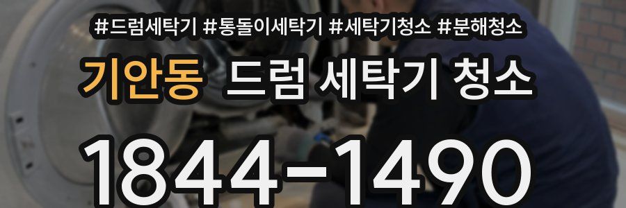 기안동 드럼 세탁기 청소
