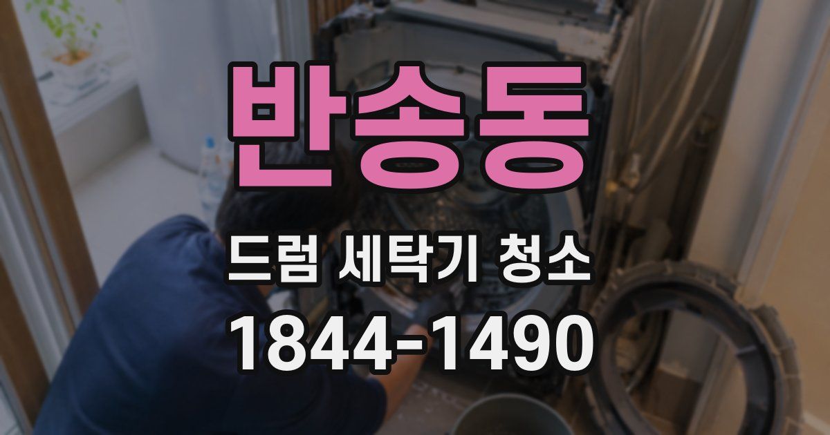 반송동 드럼 세탁기 청소
