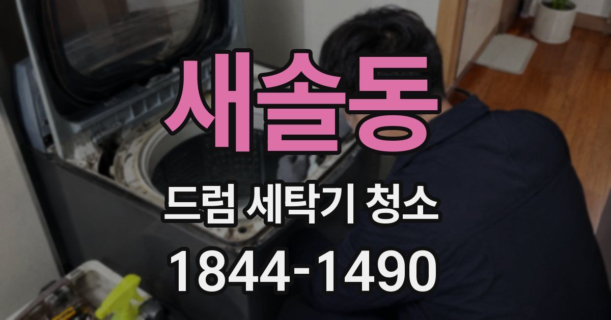 새솔동 드럼 세탁기 청소