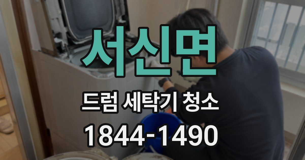 서신면 드럼 세탁기 청소