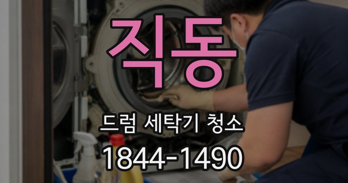 직동 드럼 세탁기 청소