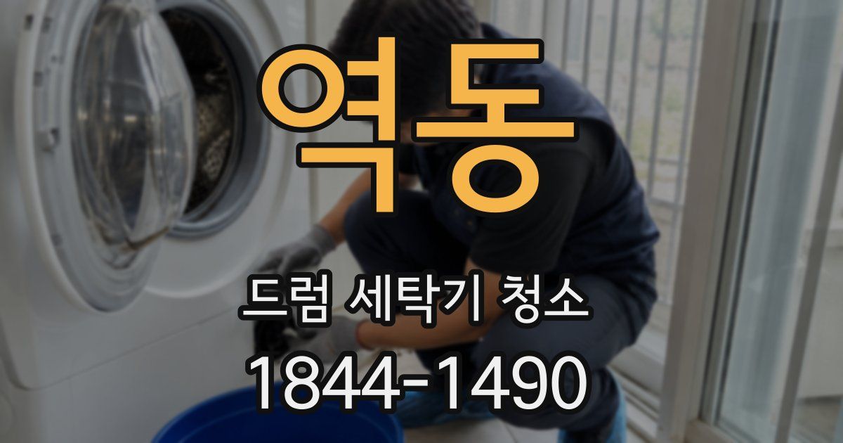 역동 드럼 세탁기 청소