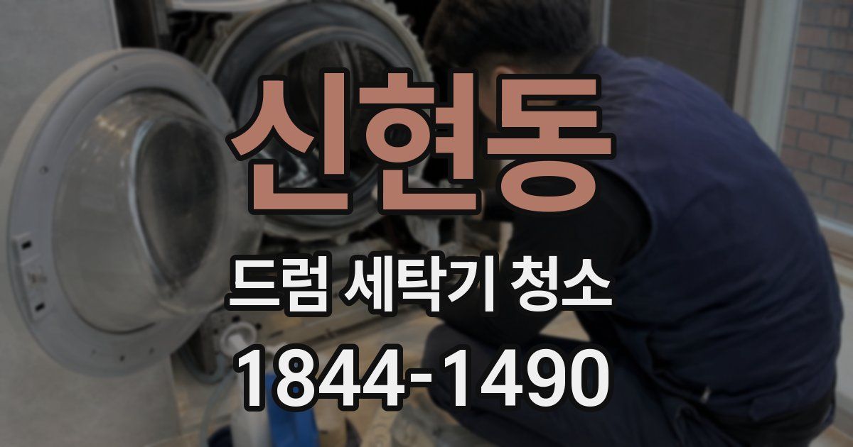 신현동 드럼 세탁기 청소