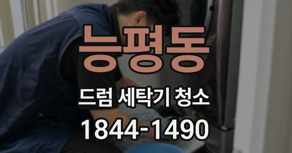 능평동 드럼 세탁기 청소