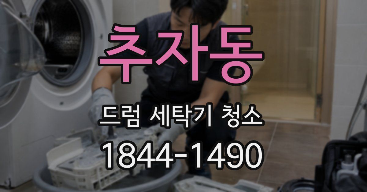 추자동 드럼 세탁기 청소