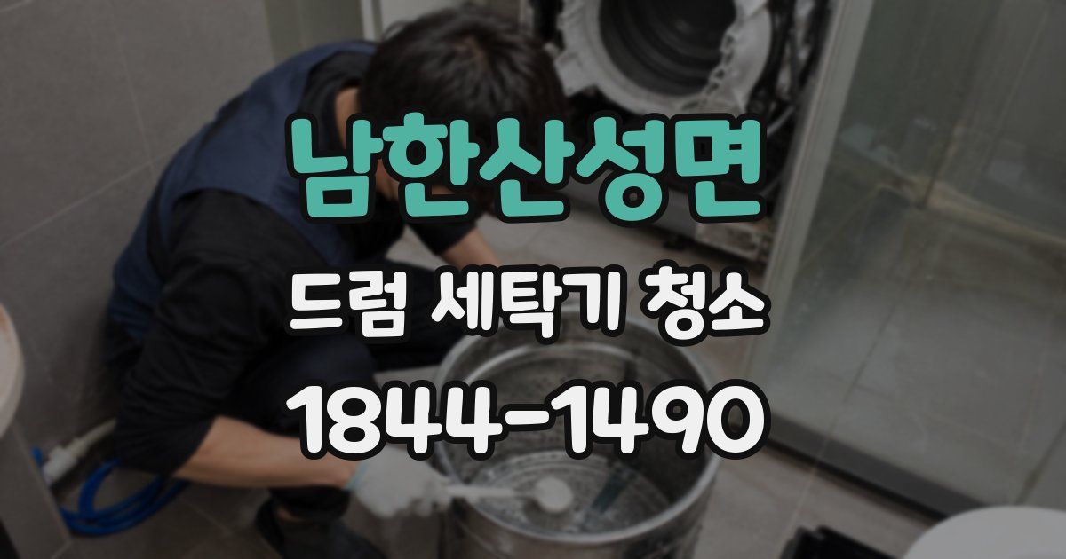 남한산성면 드럼 세탁기 청소