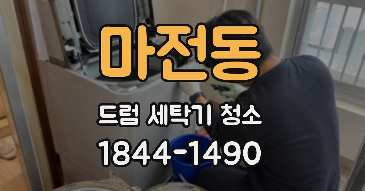 마전동 드럼 세탁기 청소