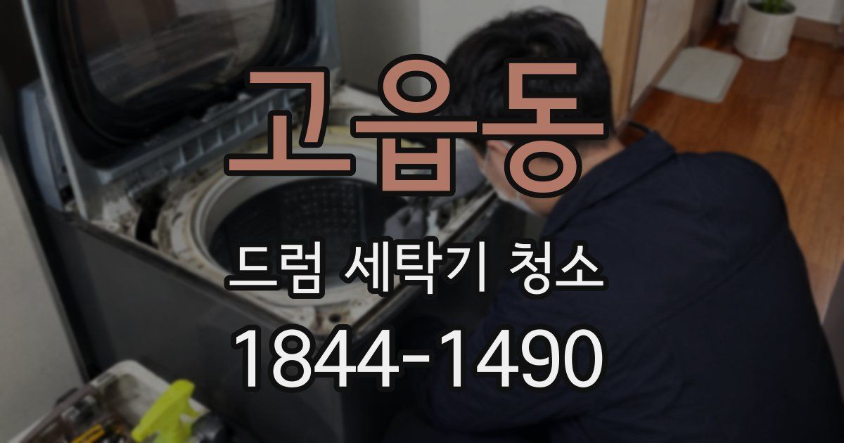 고읍동 드럼 세탁기 청소