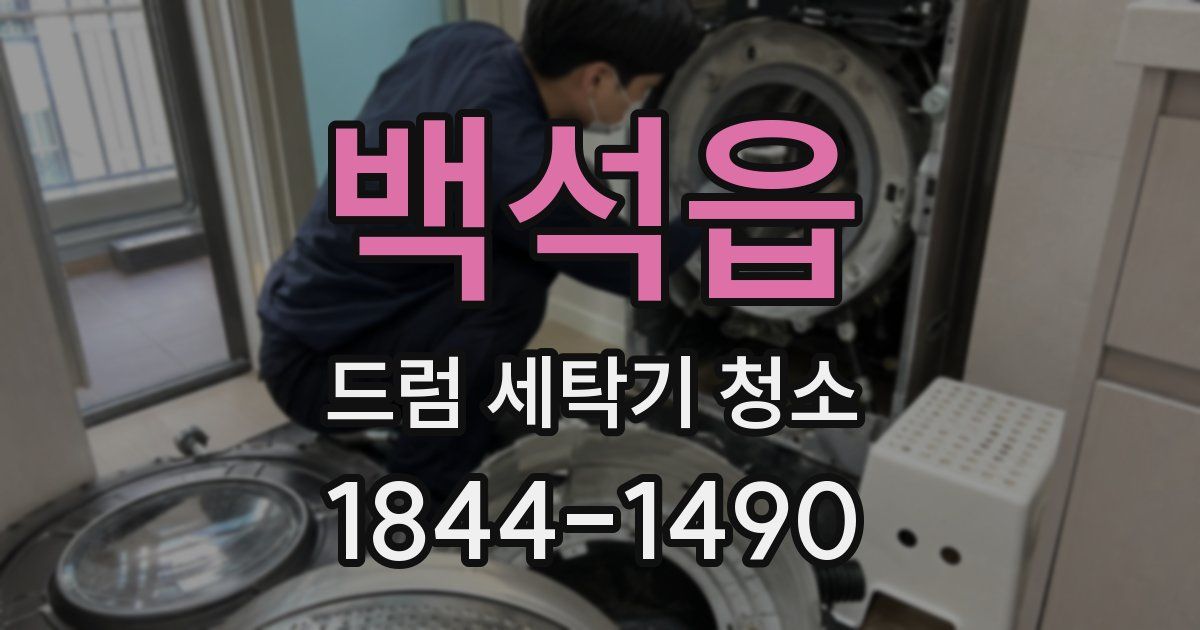 백석읍 드럼 세탁기 청소