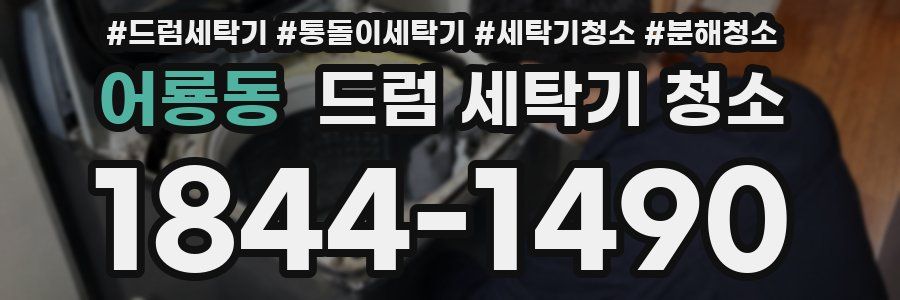 어룡동 드럼 세탁기 청소