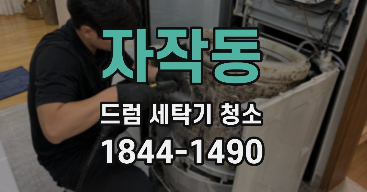 자작동 드럼 세탁기 청소
