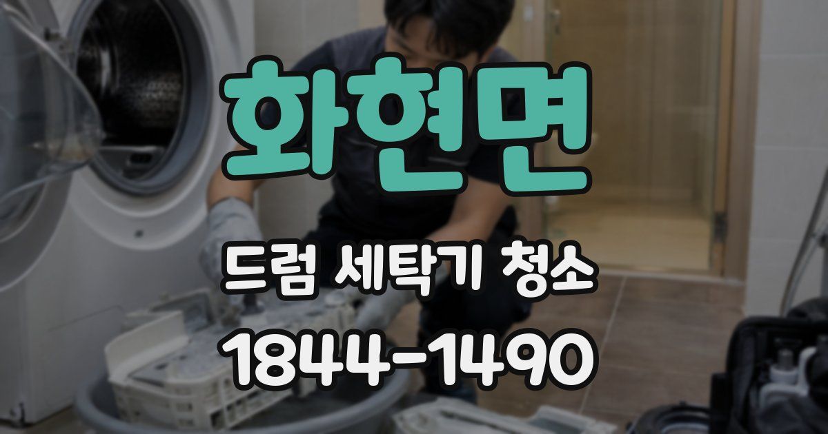 화현면 드럼 세탁기 청소