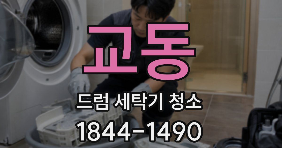 교동 드럼 세탁기 청소