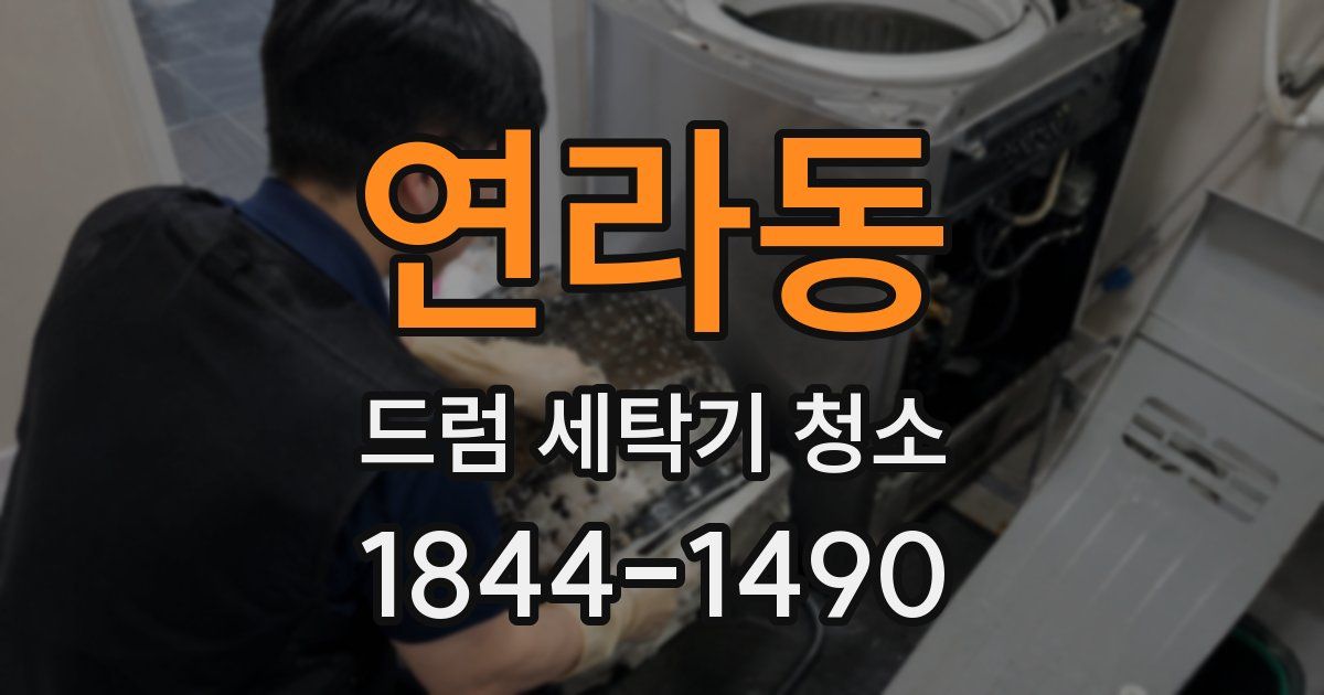 연라동 드럼 세탁기 청소