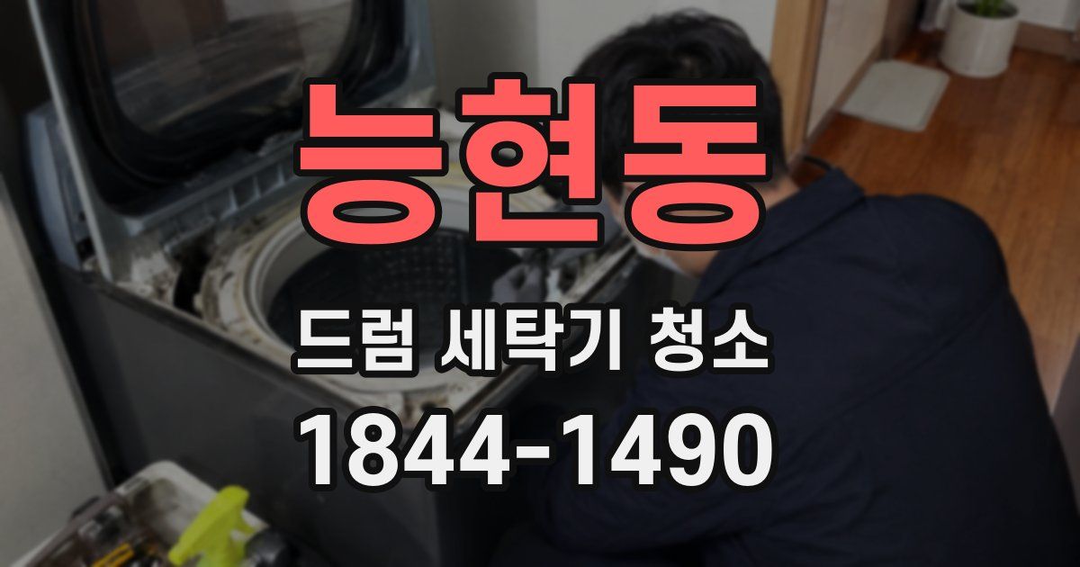 능현동 드럼 세탁기 청소