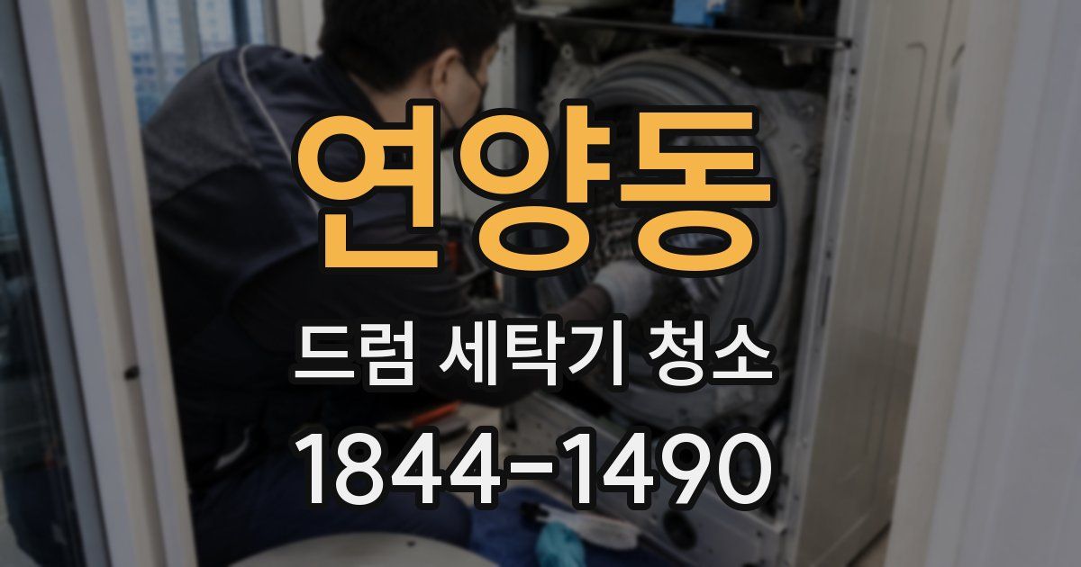 연양동 드럼 세탁기 청소